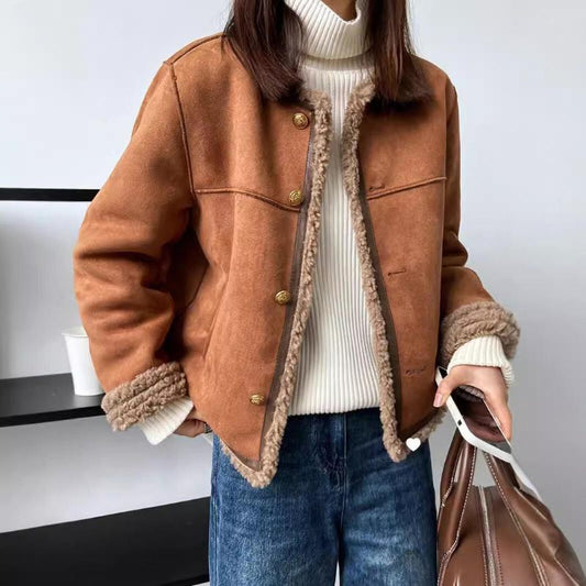Aspen™ - Giacca di Stile vintage di Camoscio
