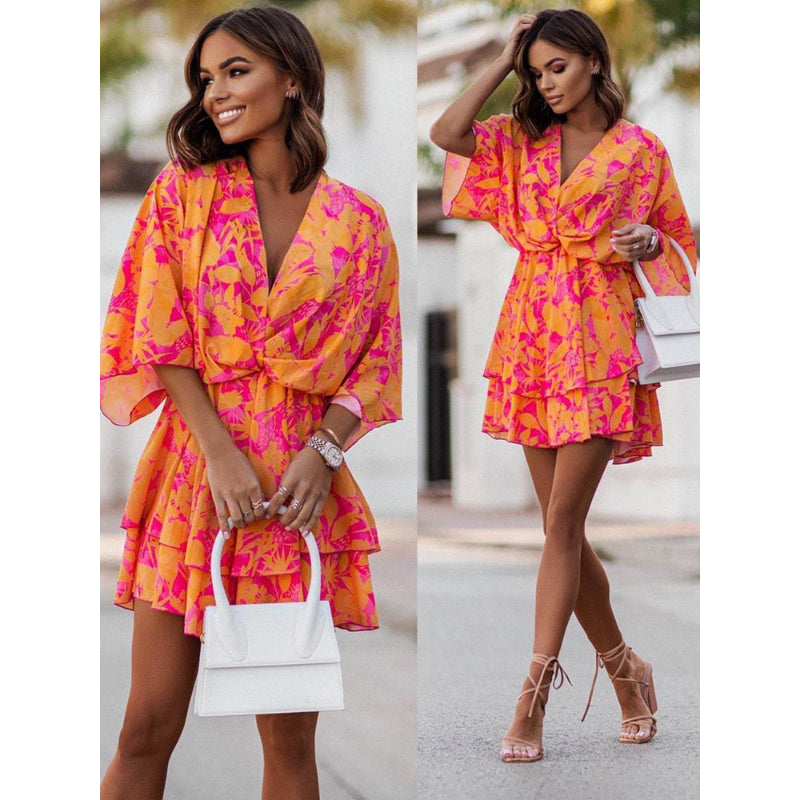 Valeria - Mini Abito Floreale Boho