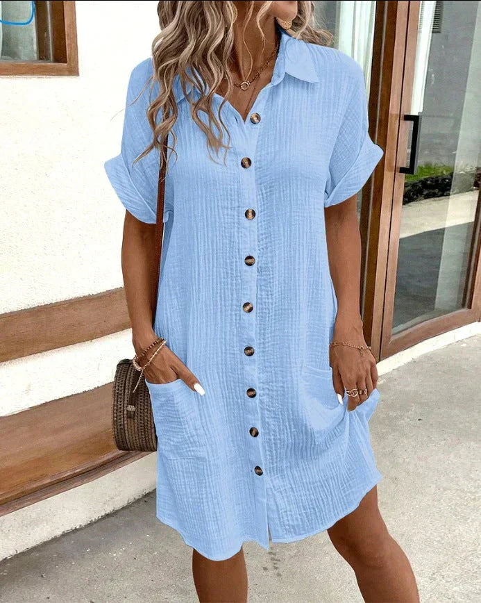 Caroline | Abito Camicia Casual con bottoni