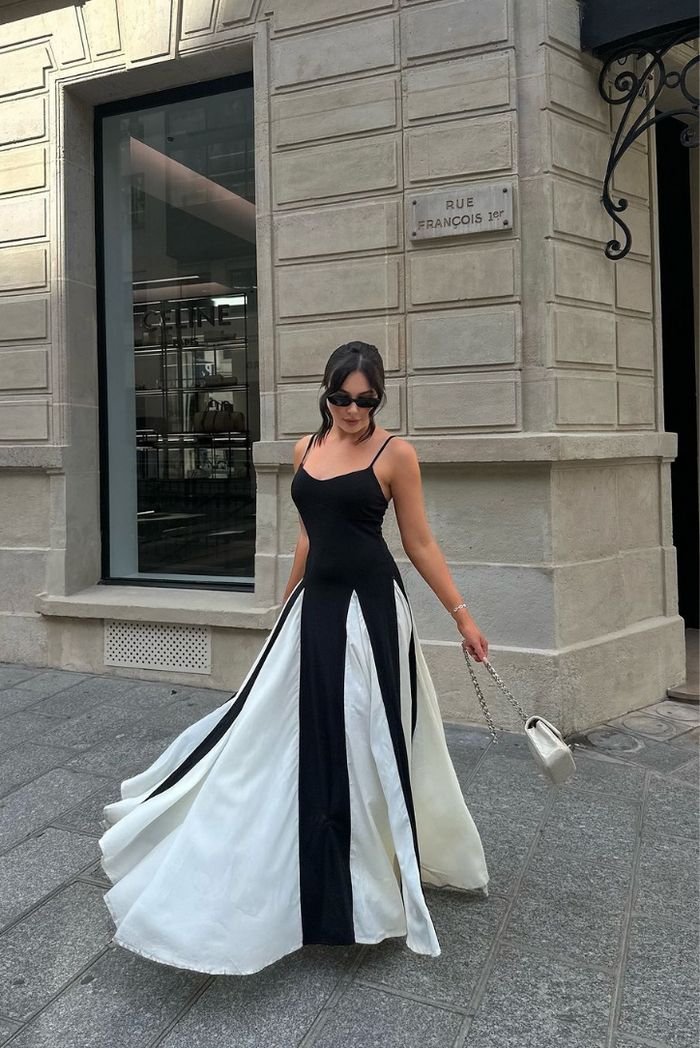 Eliana | Abito Maxi con Paneles
