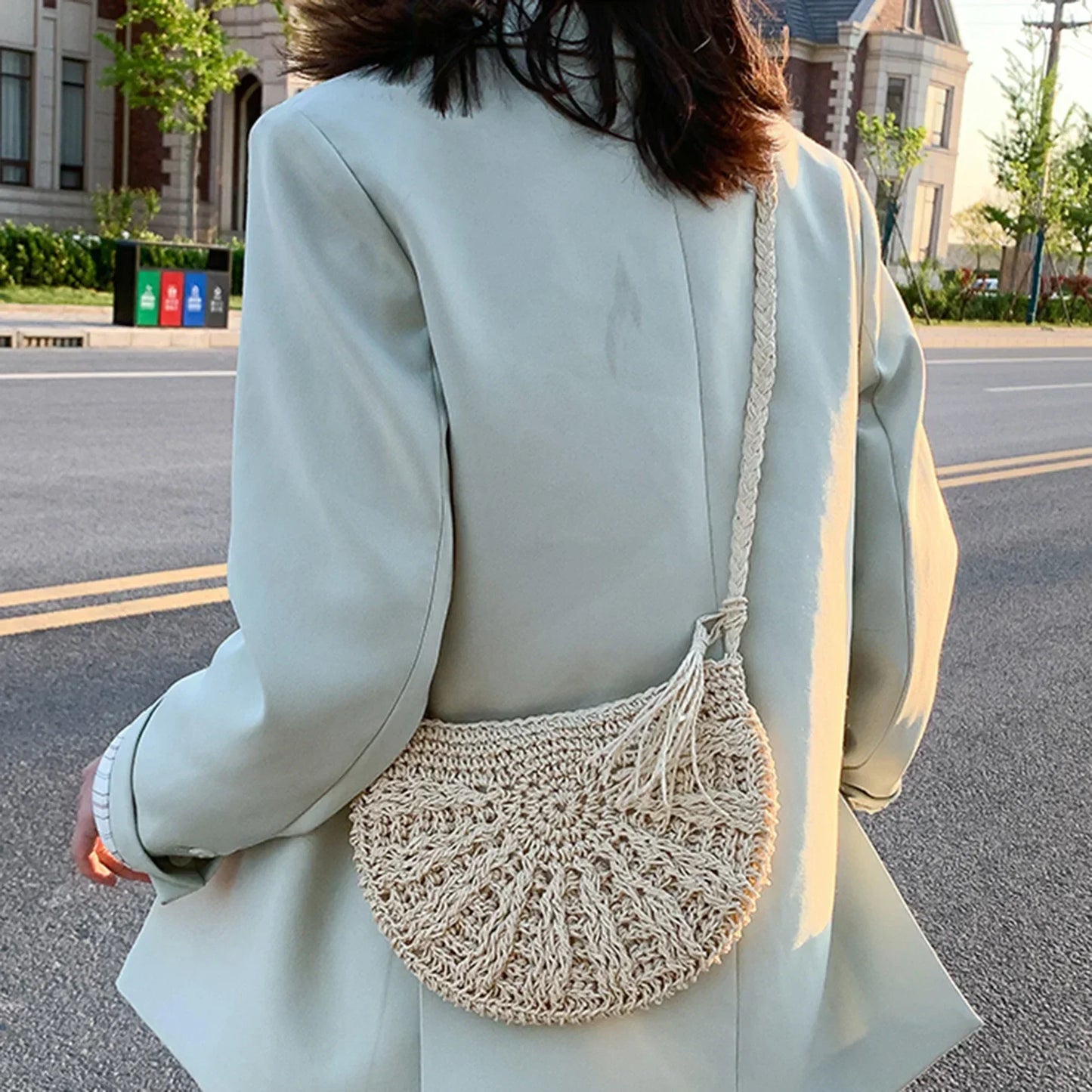 Eirinora | Borsa a spalla di Uncinetto in Stile boho