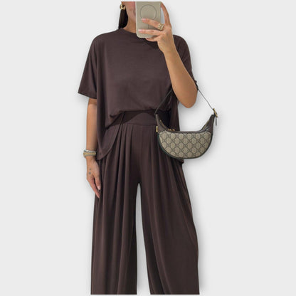 Set Casual Completo di Top e Pantaloni lungos