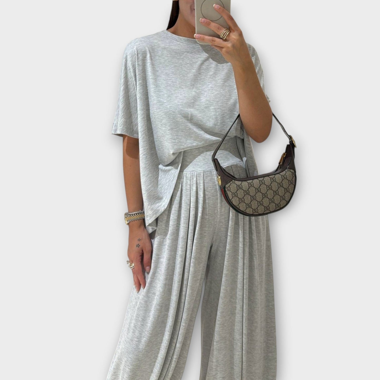 Set Casual Completo di Top e Pantaloni lungos