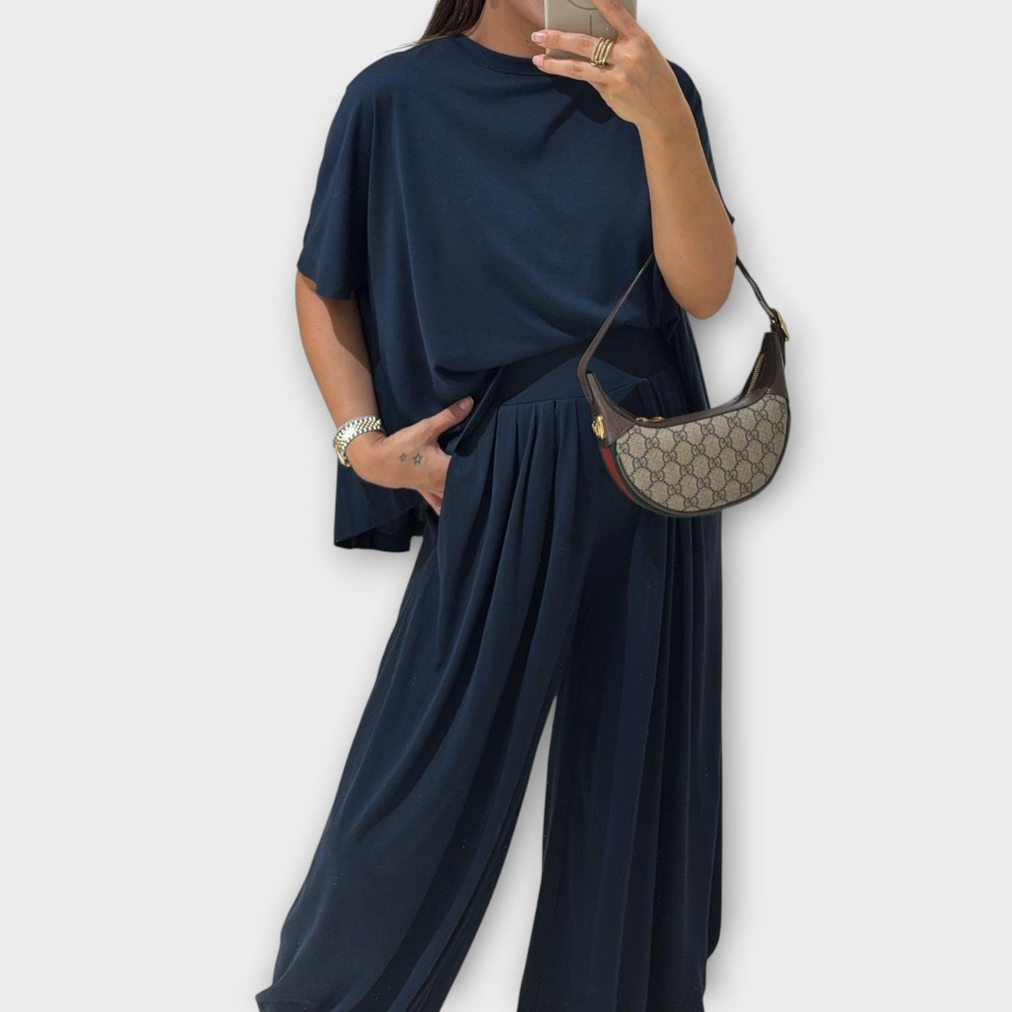 Set Casual Completo di Top e Pantaloni lungos