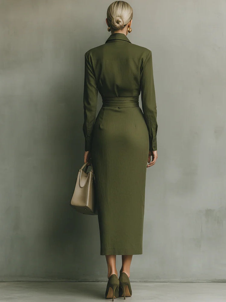 Tamariel | Abito Camisero con Silhouette A portafoglio