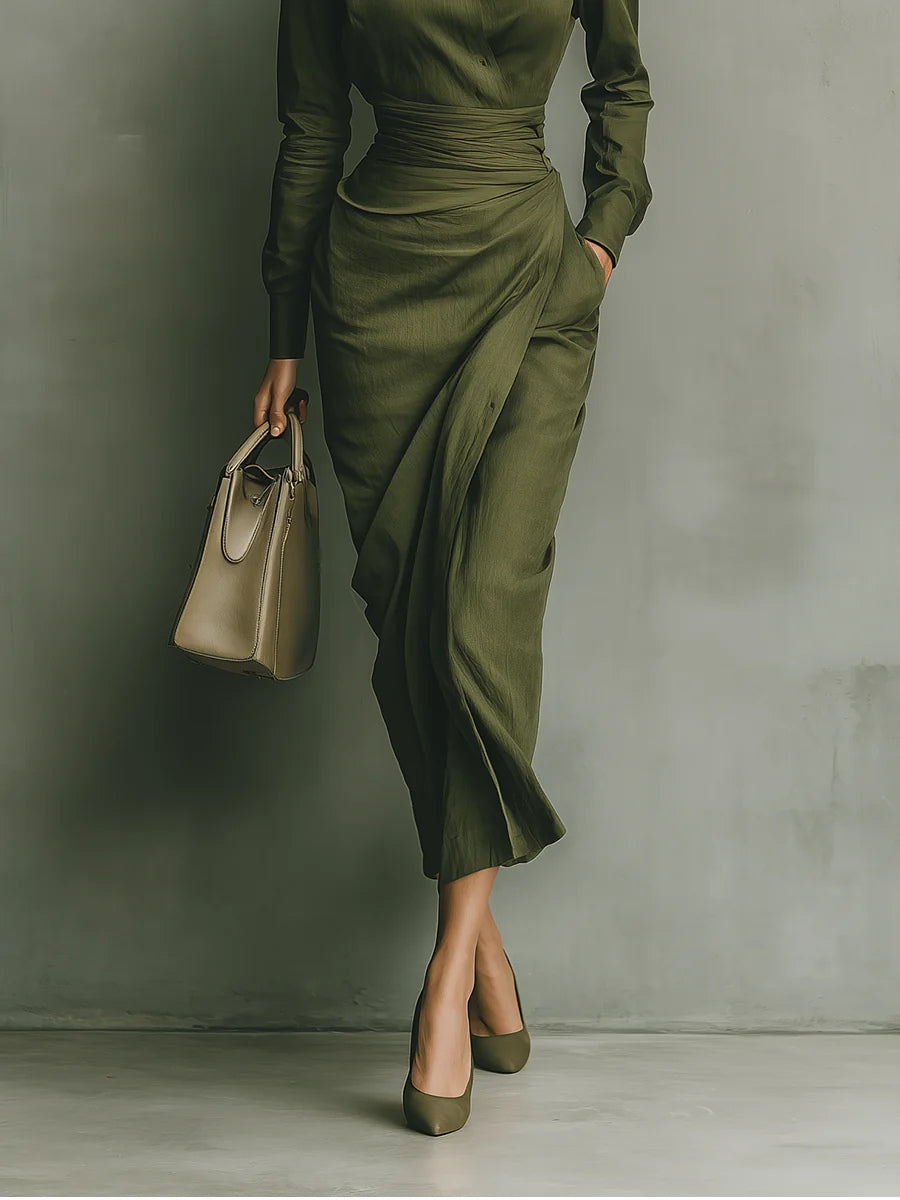 Tamariel | Abito Camisero con Silhouette A portafoglio