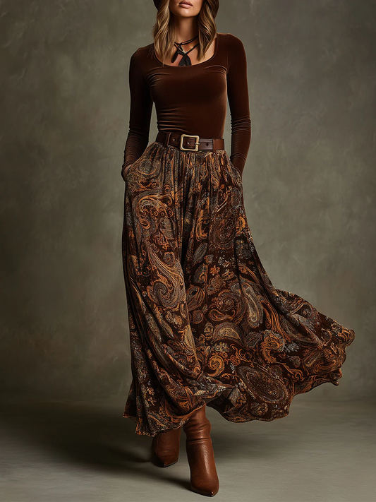 Candelaria | Set vintage e gonna maxi
