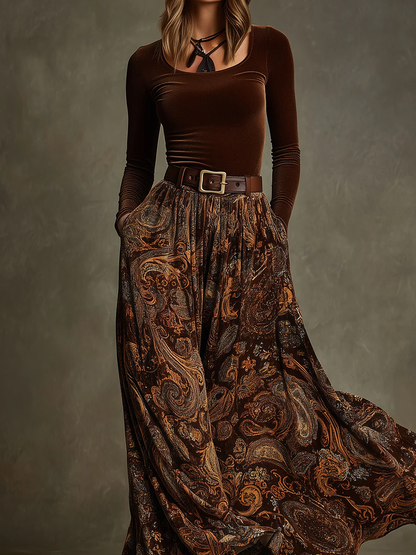 Candelaria | Completo vintage e gonna maxi