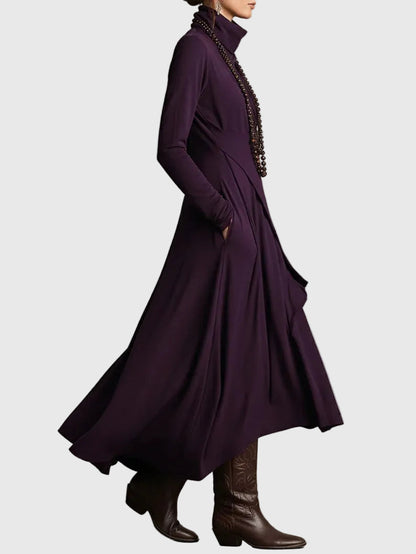 Viola | Abito maxi Plissettato