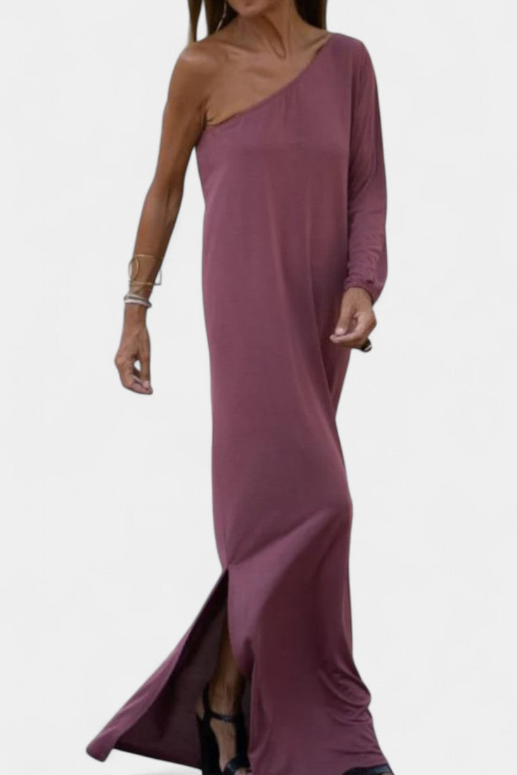 Maddie Abito midi Elegante di Monospalla