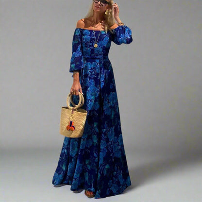Annemarie | Abito Maxi Floreale Elegante per Máximo Comfort