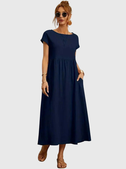 Giselle | Abito midi Casual con Tasche