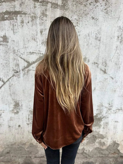 Kaya - Blusa di Terciopelo Elegante