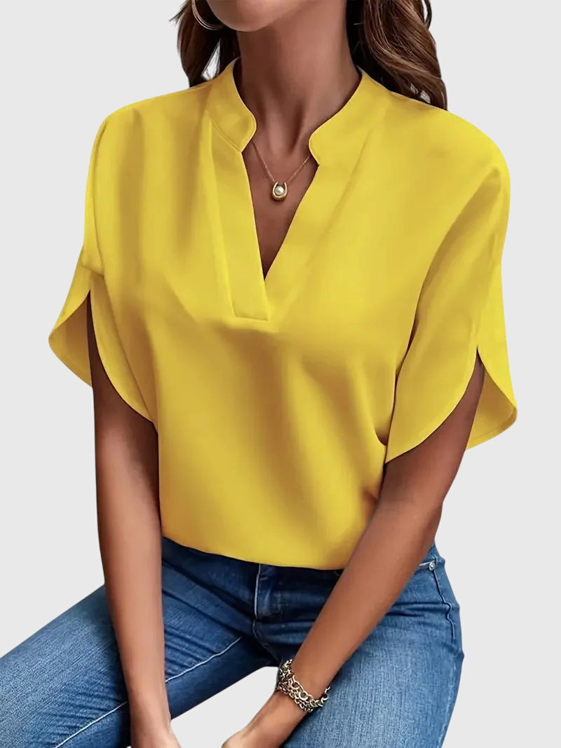Beatrix™ | Camicia V di Collo Morbido ed elegante