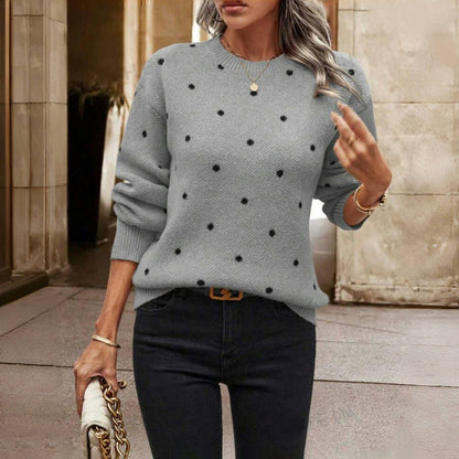 Nicole - Maglione in maglia a pois