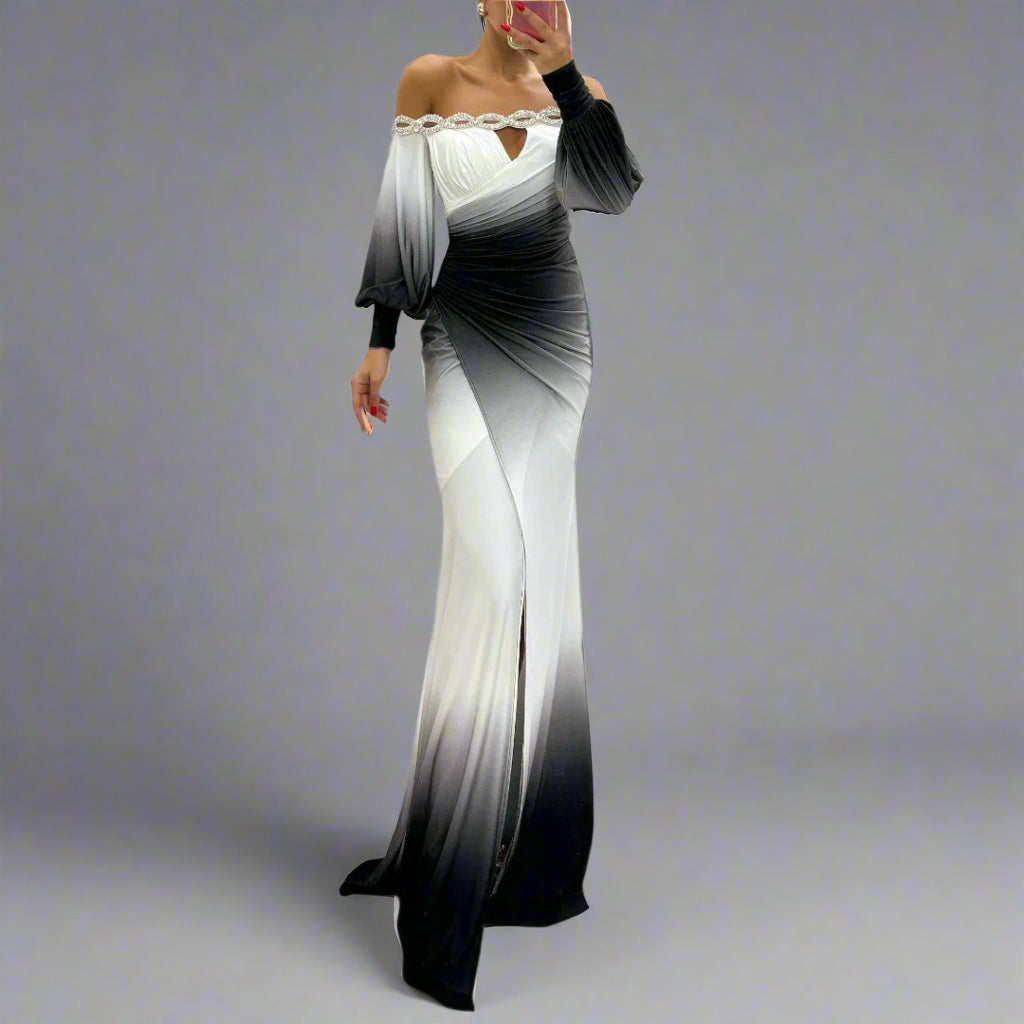 Susanne | Elegante Abito da sera con Spacco Lateral