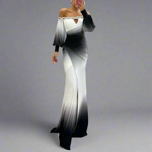 Susanne | Elegante Abito da sera con Spacco Lateral