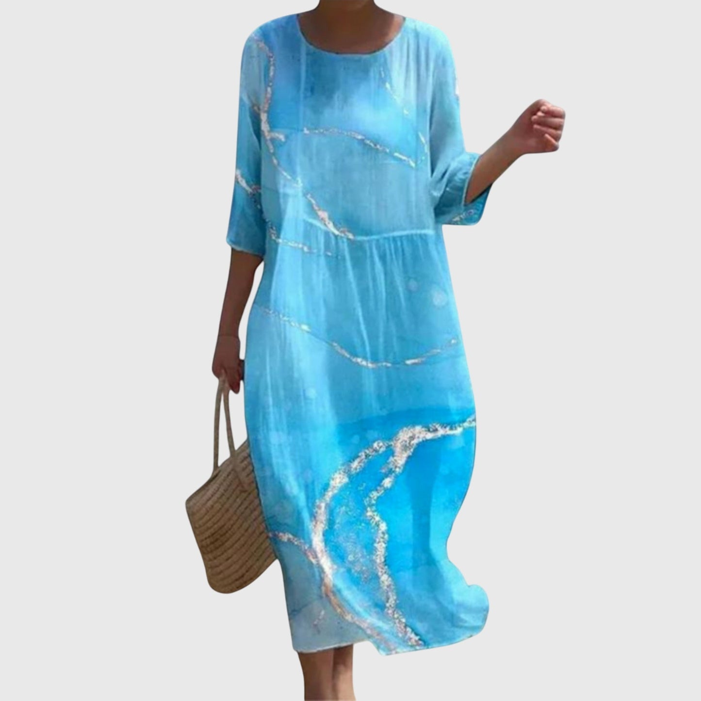 Hayley | Abito maxi Floreale Elegante