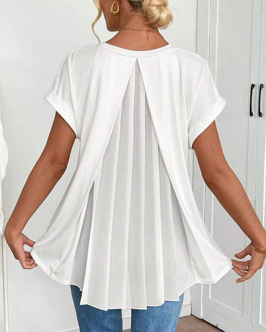 ESTRID - MAGLIETTA DI PATCHWORK CON MANICHE CORTE E STILE