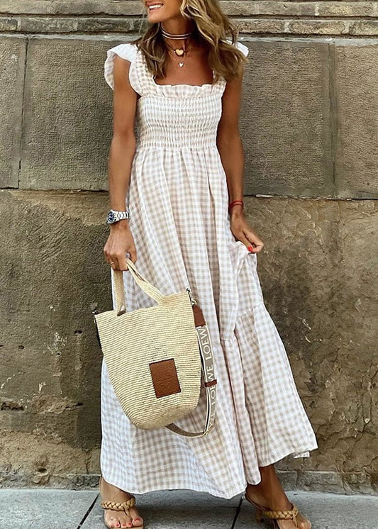 Lily™ - Elegante Abito Maxi a Cuadros