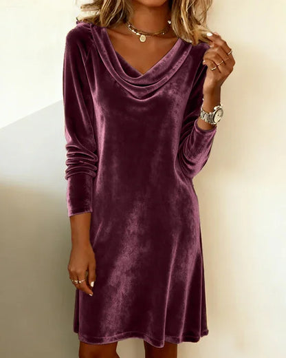 Delvira | Abito di donna con Scollo Drappeggiato