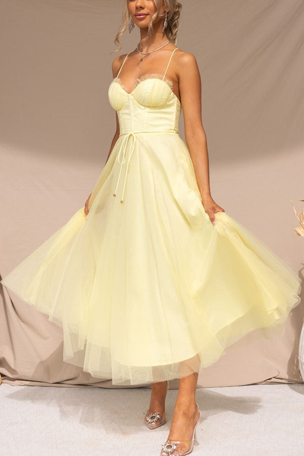 Abito lungo Elegante con Bustier - Abito da cerimonia Fluido