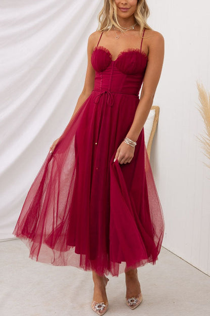 Abito lungo Elegante con Bustier - Abito da cerimonia Fluido