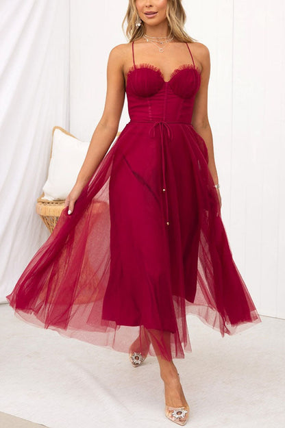 Abito lungo Elegante con Bustier - Abito da cerimonia Fluido