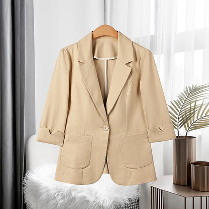 VEITLINDE IN BLAZER IN LINO CLASSICO