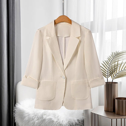VEITLINDE IN BLAZER IN LINO CLASSICO