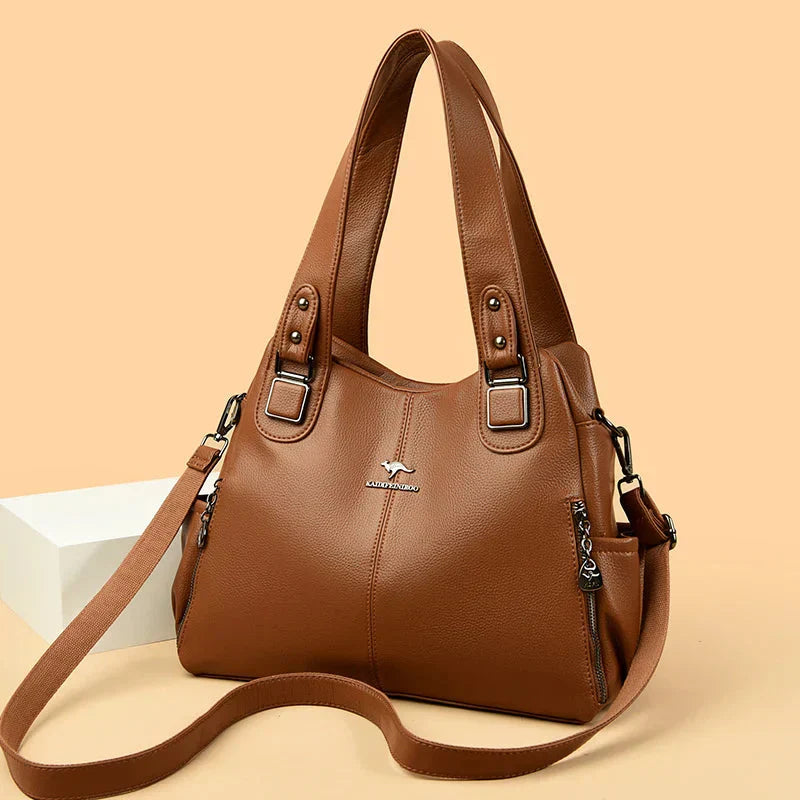 India™ – Borsa a Spalla Classica in Pelle Vintage