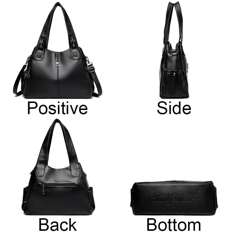 India™ – Borsa a Spalla Classica in Pelle Vintage