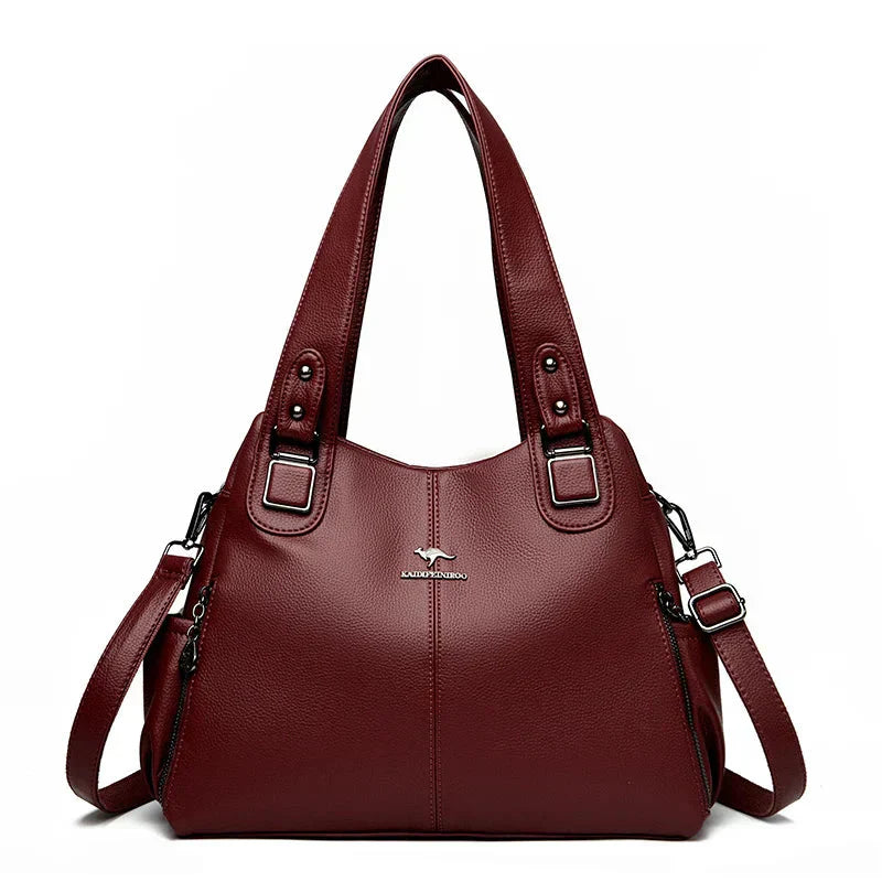 India™ – Borsa a Spalla Classica in Pelle Vintage