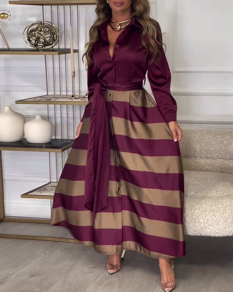 Ariana - Abito di Eleganza A righe