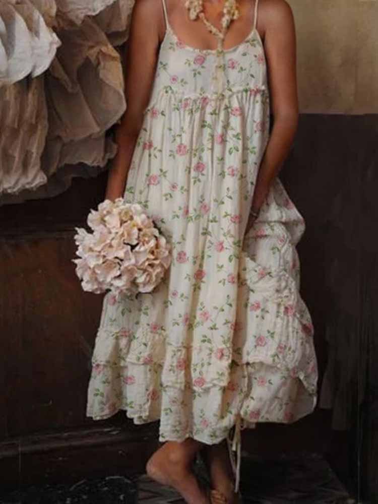 Abito Maxi Barbara Bloem - Eleganza naturale