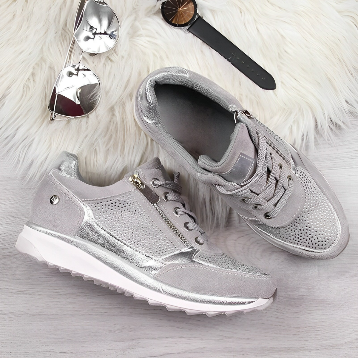 Pro Scarpe - Sneakers con Cierre di Zip