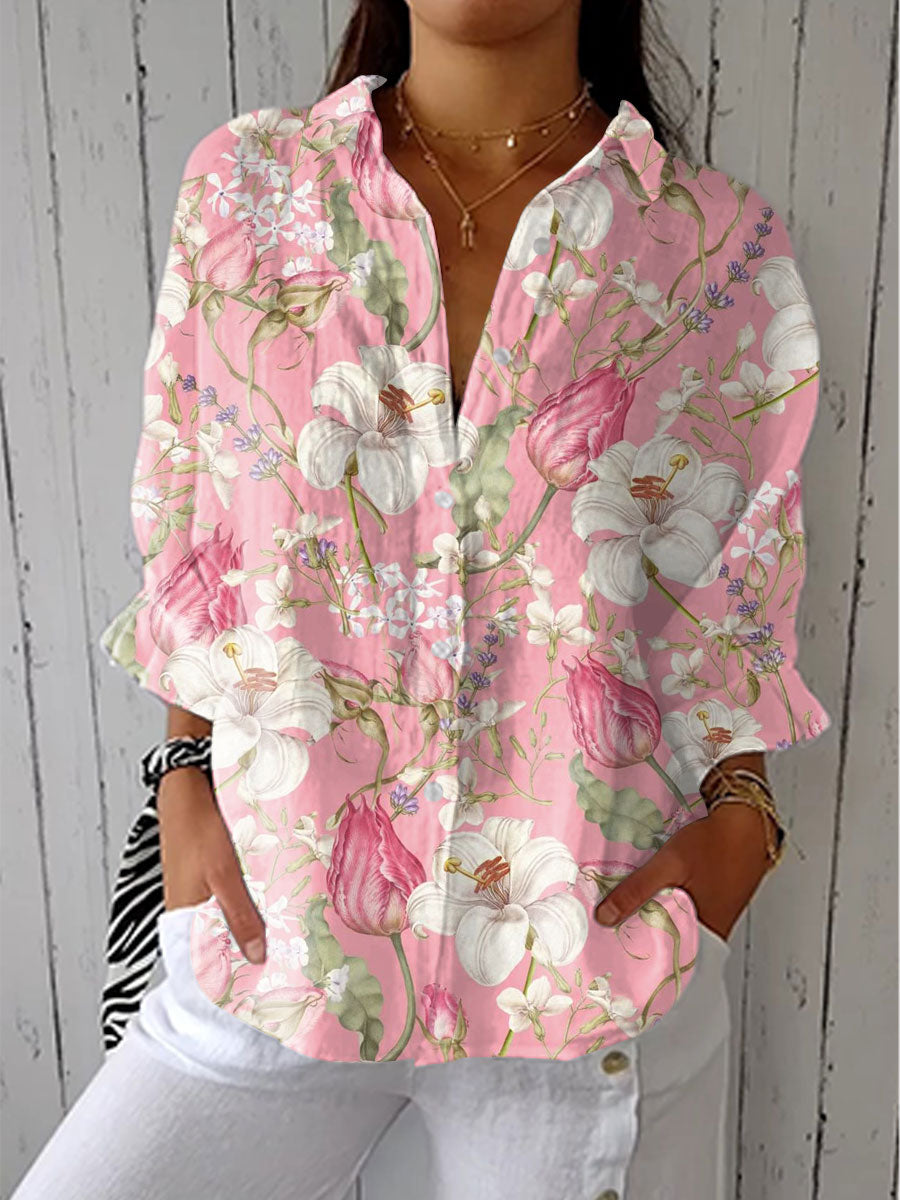 Frances | Blusa elegante con Fiori