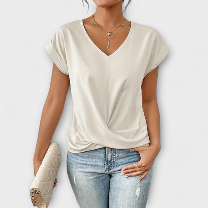 Carlinda | Elegante Top con scollo a V