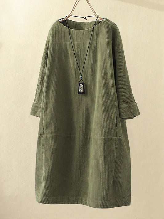 Zophie™ - Abito di Pana Vintage Rilassato