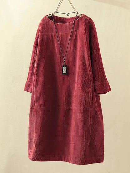 Zophie™ - Abito di Pana Vintage Rilassato