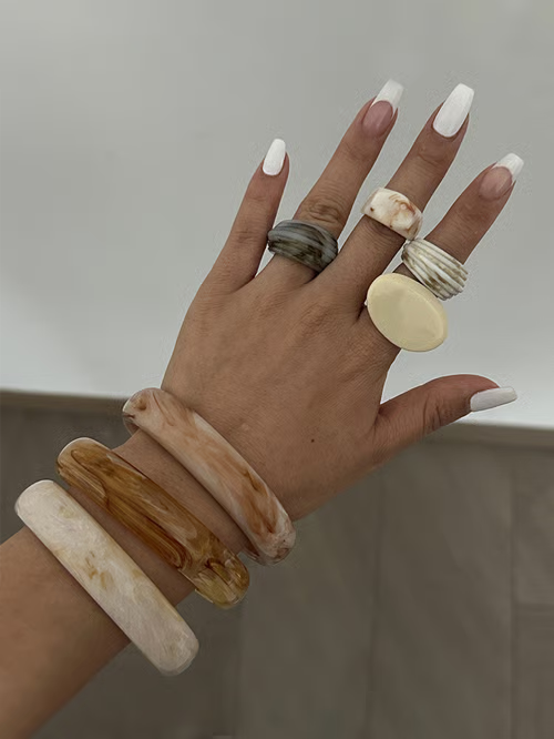 Pulsera di Mármol Étnica Vintage