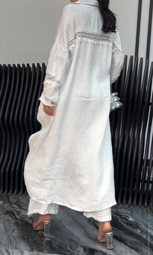 Set di Top e Pantaloni a maniche lunghe con Orlo Irregular