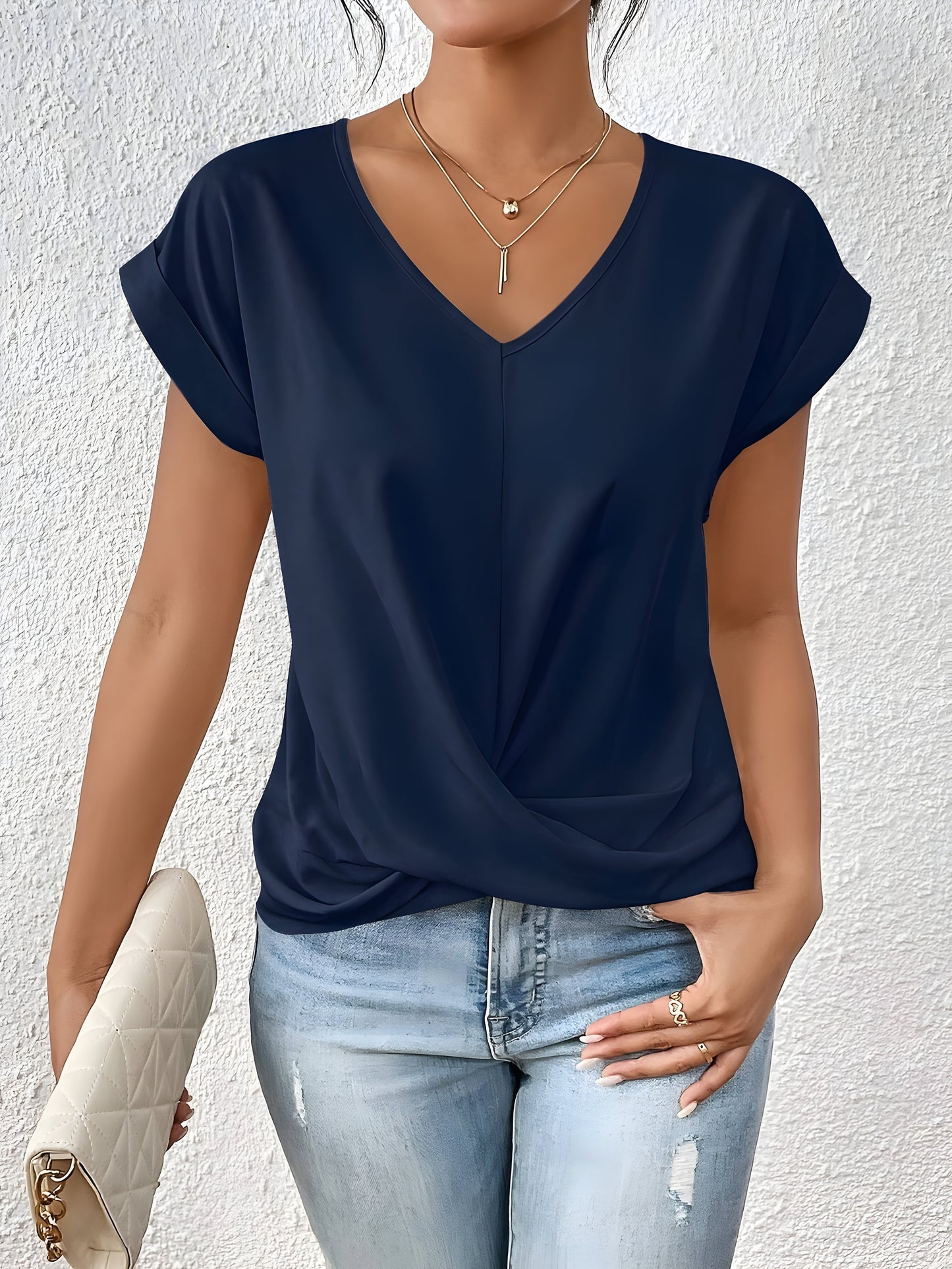 Maia – Top di collo a V con Cinta Frontale
