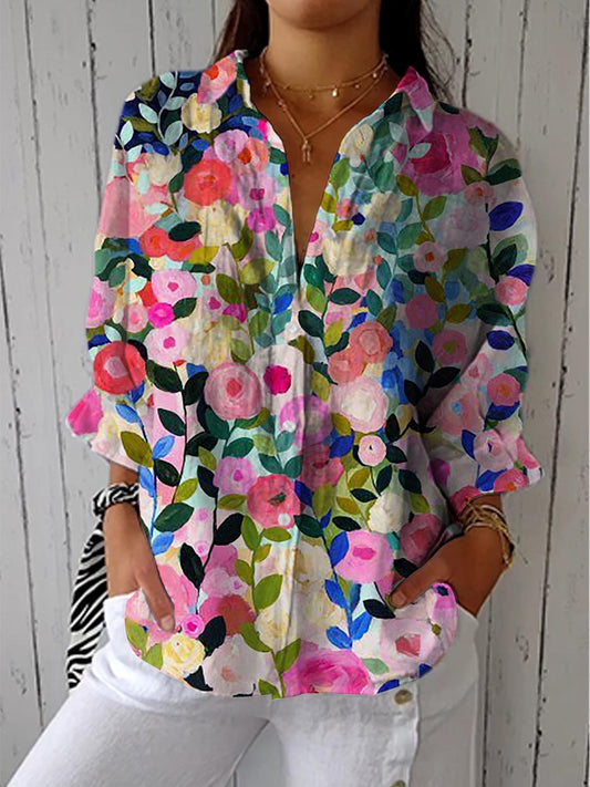 Frida | Blusa in Tessuto Bloom