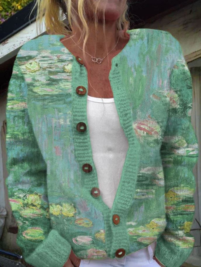 Anwen | Cardigan verde