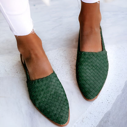 Whisper - Eleganti sandali in pelle trenzada per donna