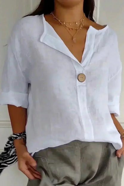 Natasha | Top di Lino Casual