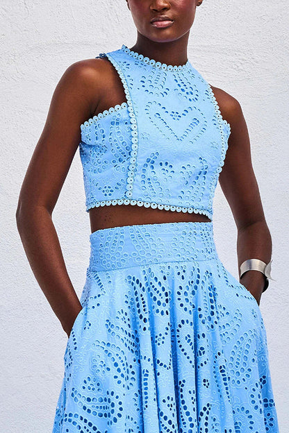 Completo in pizzo Maura