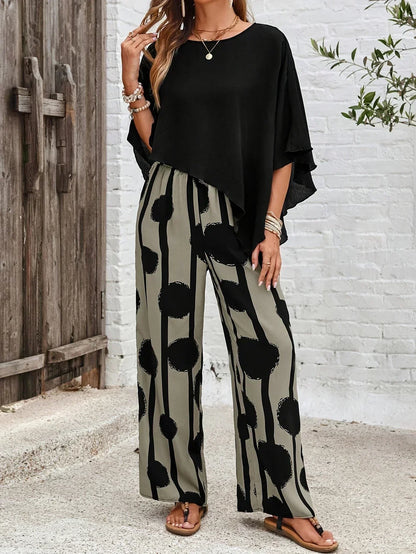 AALIYAH – SET DUE PEZZI CON VITA ELASTICIZZATA COMODA