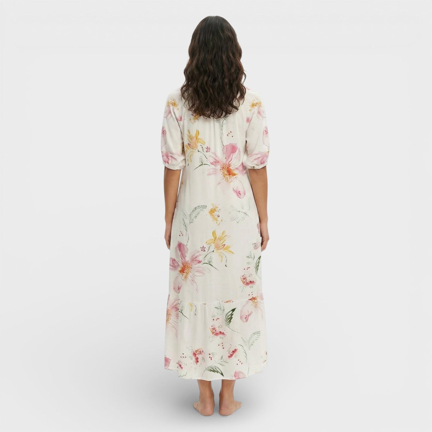 Abito maxi Boho Scollo Pico